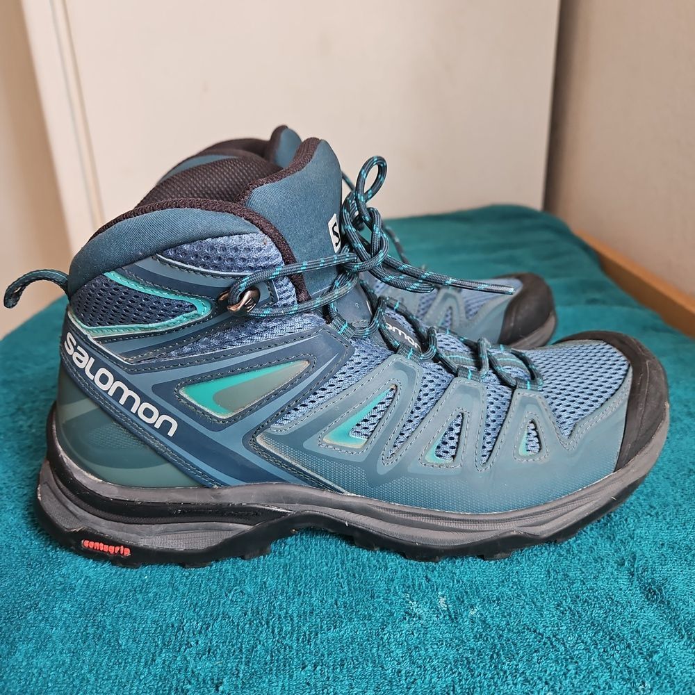 Salomon X Ultra 3 Mid GTX Waterproof Hiking Boots Women's 9 - Mallard Blue